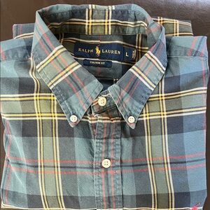 Ralph Lauren Men's Multicolor Plaid Button Down Shirt